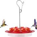ROYALITA Best Hummingbird Feeders for Outdoors Hanging, Easy Clean Fill Wasp Proof, 8 Ports, Hummingbird Feeder Gifts for Window Garden, More Birds Bird Health Ant Moat for Hummingbird