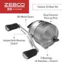 Zebco 33 Platinum Spincast Fishing Reel, Right or Left-Hand Retrieve, 4.7:1 Gear Ratio, Pre-spooled with 10 lb Zebco Cajun Line