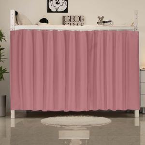 Bottom bunk Bed Curtain 200 * 120cm,Pink Curtains for The Bottom bunk,Dorm Blackout Bed Curtains with Black Shading Coating for Girl Student Single Sleeper (47"W x 78"L (Pack of 1)