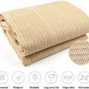 8x20 FT Shade Cloth, 90% UV Block, 200GSM HDPE Fabric | Breathable Beige Sun Shade Screen with Grommets for Patio, Pergola, Garden, Outdoor, Deck, Backyard & Carport