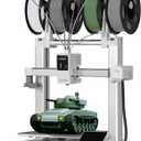 Anycubic Kobra X Multicolor 3D Printer, 2X Faster & Easy One-Click Printing, 600mm/s High Speed 3D Printers for Beginners & Kids, 4-Color Built-in, 260x260x260m, Easy to Use FDM 3D Printer