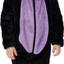 Unisex Baby Animal Costume Pajamas, Infant Flannel Hooded Halloween Romper Cosplay Costume/Homewear/Sleepwear (12-18 Months/Height:30"-32", Cat)