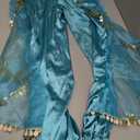 Funna Costume for Women Princess Dress Up Outfit Party Supplies Blue, Small/4-6