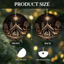 Nativity Christmas Ornaments 2024 | Nativity Mary, Josheph and Baby Jesus Ornaments, Religious Ornament , Nativity Scene Ornament (Scene christmas)