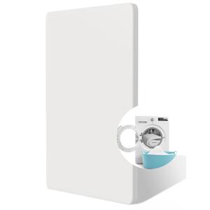 BABELIO Crib Mattress Topper, 100% Machine Washable Breathable Silicone Foam Toddler Mattress Topper Pad, Zipper Cover, 52" x 27" x 1", Fits Standard Size Cribs & Toddler Beds