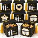 Kliuytb Graduation Cap Candy Boxes 2026, Black Gold Graduation Party Decorations, Graduation Party Favor Boxes, Graduation Table Centerpieces Decor, Easy Fold Candy Gift Box Containers, Class of 2026 Graduation Party Supplies, Graduation Gift Boxes for Party Favors