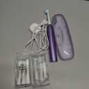 Aquasonic Vibe Series Ultra-Whitening Toothbrush  ADA Accepted Electric Toothbrush - 8 Brush Heads & Travel Case  40,000 VPM Motor & Wireless Charging - 4 Modes w Smart Timer  Satin Violet