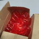 Blvochnnt 30 Pack Valentine Hearts Plastic Filled Candy Box with Cards Wires Sets,2.6 Inch Red Heart Shaped Fillable Hanging Ornament Container for Valentine Party Favor,Birthday,Wedding Supplies