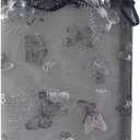 5 x 7 Inch 100 Butterfly Organza Jewelry Gift Pouch Candy Pouch Drawstring Wedding Favor Bags (black butterfly)