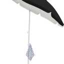 JEAREY 6.5ft Sun Shade Umbrellas, Portable Umbrella with Stand, Lightweight Sun Protection Free Standing Sport Umbrella for Outdoor Sports, Camping, Fishing, Patio, Beach, Black