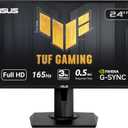 ASUS VG248QG 24" G-SYNC Gaming Monitor 165Hz 1080p 0.5ms Eye Care with DP HDMI DVI,Black