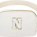 Birthday Gifts Christmas Personalized Gift for 4 5 6 7 8 9 10 11 12 13 14 Year old Girls Teen Sister Kid Initial Letter Fanny Pack Trendy Stuff Crossbody Bag White Letter N