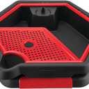Performance Tool W4074 2 in 1 Drain Pan and Tool Caddy - Conveniently Collects Oil and Organizes Tools for Automotive Repairs