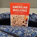 Jongyance American Mahjong Set with Blue Carrying Bag, 166 White Tiles, 4 All-in-One Rack/Pushers, Mahjong Tiles Set (Ma Jong, Mah-Jongg, Majiang), 5.1 x 21.2 x 10.6 inches