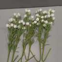 6 Pcs Mini White Rose Artificial Flower Bouquet Mini Fake Roses with Long Stem Realistic Foam Rose Bouquets for Bride Shower Wedding Party Table Centerpieces Home Decor Ation Gift for Women