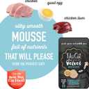 Tiki Cat After Dark, Velvet Mousse, Chicken & Quail Egg Recipe in Chicken Broth, Grain & Potato Free Formula, with High Protein & Nutrient Dense Blended Organ Meat, 2.8 oz. Pouch (Pack of 12)
