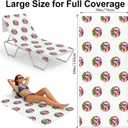 World Cup Soccer Beach Towel World Cup Merchandise with Soccer Flags White Towel 30x60 Inch Large Soccer Towel Soft Unisex for Pool Gym Beach Fan