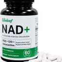 NAD+ Supplement 300mg,Liposomal NAD Boost with PQQ,Astaxanthin,Folic Acid,Vitamin E,High Purity NAD Supplement for Anti-Aging,Cell Longevity,Energy Metabolism-60 Capsules,2 Month Supply