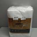 BRILLMAX 6 Pack White Tablecloths 90 x 156 Inch for 8ft Rectangle Tables - 150 GSM Polyester Fabric, Floor Length Drop, Water, Stain & Wrinkle Resistant Cloth Cover for Wedding Reception Banquet