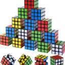 12 Pack Mini Cube Puzzles Perfect for Kids Birthday Party Favors, Classroom Prizes, School Rewards Stress Relief Toys and Easter or Christmas Stocking Stuffers Great as Goody Bag Fillers