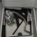 Fence Gate Kit Gate Hardware, 1 Set Anti Sag Gate Kit Gate Frame Cornor Brackets Kit with Self Closing Gate Springs Hings Latchs for Outdoor Garden Backyard Wooden Fence Deck Porch Gate