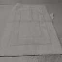 GRANNY SAYS Large Bathroom Rugs Non Slip Washable, 24" x 38", Water Absorbent Bath Mats for Bathroom, Thick Soft Shaggy Bath Rug, Microfiber Shower Room Floor Mat Decor, White