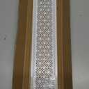 PATIKIL 14 x 3 Inch Door Air Vent Cover, Heavy Duty Aluminum Grille Ventilation Cover Louvered with Mounting Screws for Cabinet Wardrobe Door, White