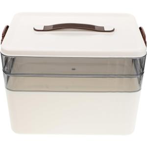 Household Medicine Organizer Box Storage Compartments Lock Large Capacity for Easy Medication Management