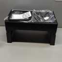 URPOWER 2-in-1 Elevated Slow Feeder Dog Bowls with No-Spill Water Bowl, 4 Height-Adjustable Raised Dog Bowls, Non-Slip Food and Water Bowls with Stand for Small, Medium, Large Dogs, Cats and Pets (Black)