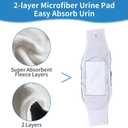 Washable Dogs Diapers Male Dog Belly Band for Small Dogs,Pack of 5 Reusable Super Absorbent Doggie Diapers Male Puppy Wrap, Small