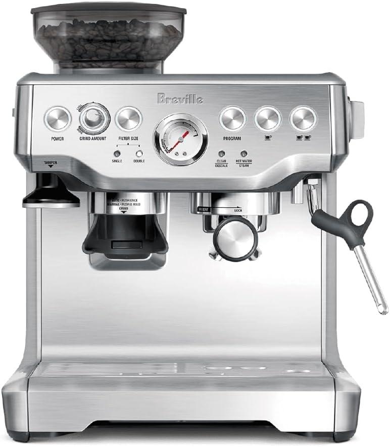 Breville RM-BES870XL Barista Express Espresso Machine, Stainless Steel 