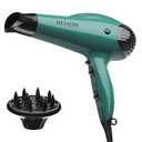 Revlon Volume Booster Hair Dryer | 1875W for Voluminous Lift and Body, (Green) (2 Piece Set)