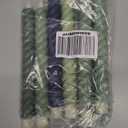 Baquler 6 Pcs Sage Green Flameless Taper Candle Twisted LED 9.65 Inch Taper Candles Battery Operated Twisted Candlesticks for Summer Wedding Birthday Home Party Holiday Dinner Fireplace Decor