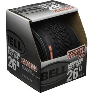 Bell 7091040 Flat Defense Mountain Bike Tire, 26" x 1.75-2.125", Black, 26" x 1.75-2.125"