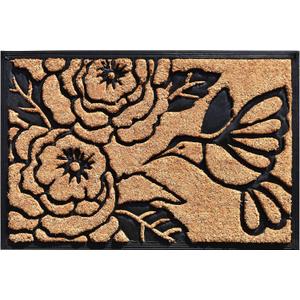 Calloway Mills 102822436 Hummingbird Haven Doormat, 24" x 36", Natural/Black Calloway Mills 102822436 Hummingbird Haven Doormat, 24" x 36", Natural/Black