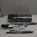 Toilet Brush, 3 Pack Toilet Brush and Holder Set Bathroom Accessories, Toilet Bowl Brush and Holder with 3 Crevice Brush for Bathroom, Toilet Scrubber Brush (Black)