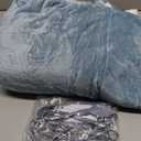 Westinghouse Wearable Heated Throw Blanket, Electric Heated Wrap Poncho Shawl with Pockets, 6 Heating Levels & 2 to 10 Hours Time Settings, 50 x 60 Inch, Light Blue