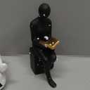 Home Decorative Reading Women Girl Statue Bookends Elegant Resin Bookshelf Room Office Desk Decor,Paper Weights, Book Ends,Bookend Supports, Book Stoppers, Set of 2 (Black and White)