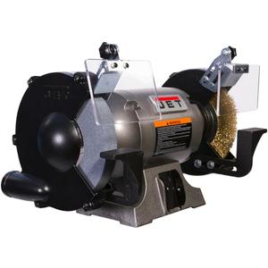 JET 8-Inch Bench Grinder with Wire Wheel, 3450 RPM, 1 HP, 115V 1Ph (JBG-8W)