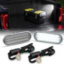 D-Lumina LED Truck Bed Light Cargo Lamp w/Wiring Harness Compatible with Fo'rd 2015-UP F150, 2017-UP F150 Raptor F250 F350 Super Duty, Powered by 40-SMD 6000K White Truck Bed Cargo Lights, Pack of 2