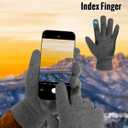 6 x ATERCEL Winter Gloves for Men & Women - Thermal Gloves for Cold Weather, Snow & Running/Biking with Touchscreen Fingers (Gray, S)