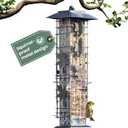 Perky-Pet 336-1SR Squirrel-Be-Gone Squirrel Proof Bird Feeder, 2LB, Outdoor Wild Bird Feeder with Weight-Activated Perches