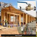 VANCOCO 3/4" PEX Ball Valve 4-Pack - Lead-Free Brass PEX Shut Off Valve (2 Red/2 Blue) for Hot/Cold Water