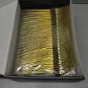 Dealusy 360 Count Extra Heavy Duty Gold Plastic Forks Disposable, BPA-Free, Heat Resistant, Solid and Durable Disposable Forks Bulk, Premium Plastic Forks heavy duty for Party Supply