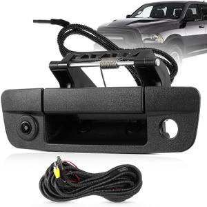 Tailgate Handle Backup Camera Fit for Dodge RAM 1500 2009-2017,Fit for Dodge RAM 2500 3500 2010-2017 Tailgate Reversing Rear View Park Assist Camera RCA Plug Replace# 68084284AB