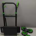 Stair Climbing Hand Truck 440lbHeavy Duty Dolly Cart for StairsThickened Upgraded Steel Tube Folding Stair Climbing Trolley with Six Wheels and Telescoping Handle