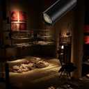 Zoomable LED Ceiling Spotlight Fixture, Flush Mount Adjustable Spotlight, Indoor Bright Accent Monopoint Fixture for Living Room Bedroom Loft Cafe Bar (10W-2700K, Embedded-Black)