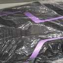 PIC AUTO Heavy Duty Rubber Floor Mats, Purple Aluminum Film Car Mats Set, Front and Rear Car Mats with Anti-Slip Backing, All Weather Protection, Trim-to-Fit for Automotive SUV, Sedan, Van