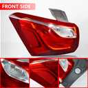 Tail Light Assembly Compatible with Chevy Equinox 2018 2019 2020 Left Driver Side Outer Taillight Halogen Type Replace 84769835 (Non-LED)