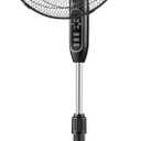 PELONIS 16'' Pedestal Fan for Bedoom, Remote, Standing Fan with 7-Hour Timer, 90 Oscillation, 3-Speeds, Adjustable Height, Electric Cooling Fans for Living Room and Office